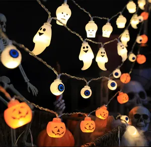 Φωτιστική γιρλάντα LED Halloween με κολοκύθα, φάντασμα, κρανίο και μάτι για πάρτι.