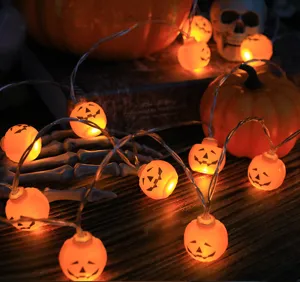 Φωτεινή γιρλάντα LED κολοκύθα Halloween διακόσμηση ζεστή ατμόσφαιρα γιορτινός φωτισμός