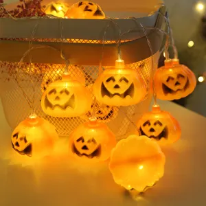 Halloween LED Kürbis Lichterkette dekorative Lichter für Party und Feiertagsbeleuchtung
