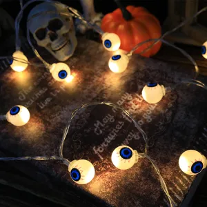 Halloween LED Φωτεινή Γιρλάντα Ματιών Διακόσμηση Πάρτι Ατμοσφαιρικός Φωτισμός Σπιτιού