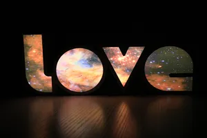 LED LOVE letter light box galaxy night light romantic gift decor for room Valentine