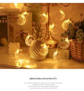LED maan kasteel snoeplampjes Ramadan feest decoratieve warme batterijlampjes thuis