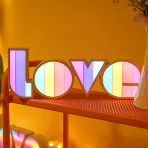 LED Love letter night light romantic room decorative lamp for Valentine's day gift