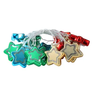 Catena luminosa LED a stella colorata per Natale, matrimonio, festa e decorazione domestica.