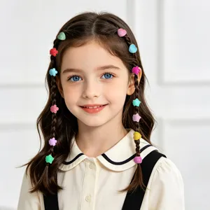 Pinces à cheveux mini colorées pour enfants coiffure tressée mignonne accessoires mignons