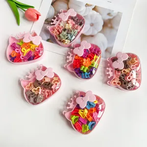 Mini pinces à cheveux boîte nœud mignon princesse accessoires coloré style quotidien