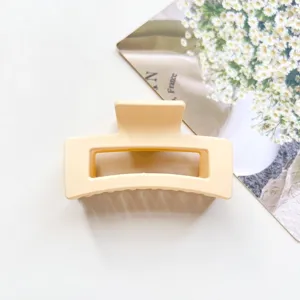 6.5cm square hair claw clip minimalist matte grab clip elegant hair accessories for women