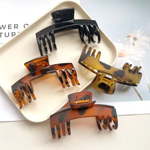 Acryl Haarklammer Set grosse Haargreifer Schildpatt Design rutschfest fur Damen