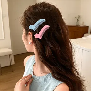 Simpatici fermagli per capelli a pettine per frangia donna styling portatile accessori blu rosa