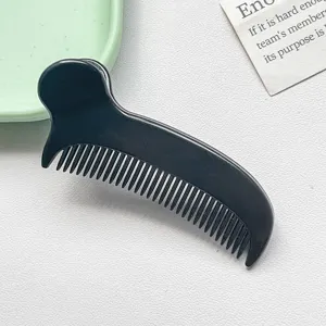 Fermaglio a pettine nero per acconciare la frangia e i capelli design portatile pratico