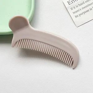 Fermaglio per capelli a pettine tinta unita semplice, strumento per frangia da viaggio.
