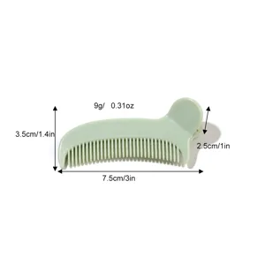 Morsetto per pettine per capelli in tinta unita minimalista accessorio per capelli verde