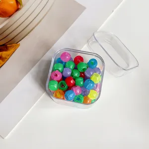 Set de mini pinces à cheveux colorées en boîte transparente accessoires mignons pour filles