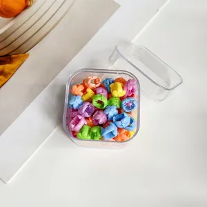 Joli ensemble de mini pinces à cheveux colorées pour enfants accessoires en boîte claire