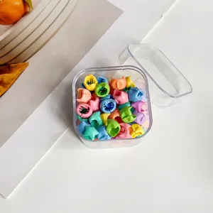 Ensemble de mini pinces à cheveux transparentes, petites barrettes colorées pour le style.
