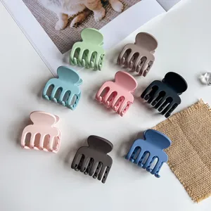Kleine Mattierte Haarklammer Für Damen Matte Vier-Zahn-Haarklammer Für Pferdeschwanz-Halter Hochwertiger Haarschmuck Elegante Haarklemme