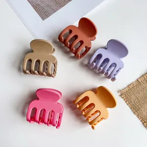 Mattes kleines Haarklammer-Set, farbige rutschfeste Mini-Haargreifer für elegantes Haar-Styling.