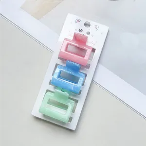 Deliziose piccole mollette per capelli marmorizzate da tre, mini accessori carini per ragazze.