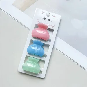 Mini molletta per capelli marmorizzata set da 3, accessori capelli pastello per donne e ragazze.