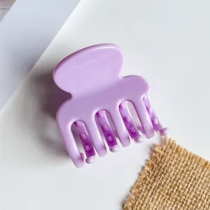 Paarse PC snoepkleur kleine haarclip klem voor half opgestoken kapsel dagelijks haaraccessoire.