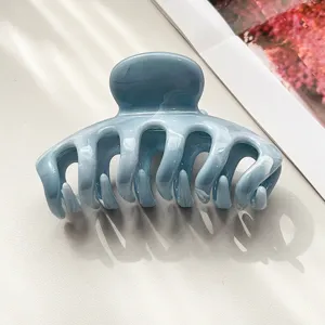 Morsetto per capelli in marmo blu donna elegante accessorio di stile per acconciature