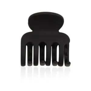 Mattschwarze Haarklammer kleine Haargreifer minimalistisches Haarstyling Accessoire
