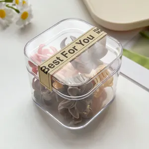 Mini Haarklammern Set in transparenter Kunststoffbox, bunte kleine Blumen Haarspangen Alltag.