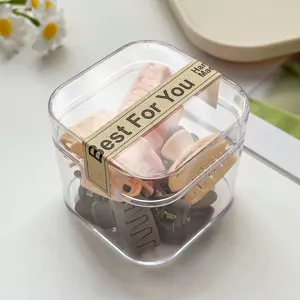 Mini Haarklammern Set in transparenter Box, süße farbige Haaraccessoires für Damen und Kinder.
