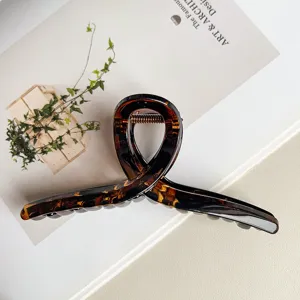 Große Kreuz Haarklammer 13cm schicke Schildpatt Haarklammer für dickes Haar Styling Zubehör