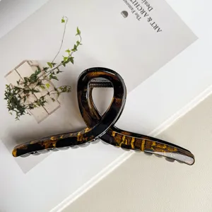 13cm Große Kreuz Haarklammer Schildpatt Haarkralle Haarschmuck für Damen und Mädchen