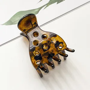 Vintage schildpad haarlemmer grote holle haarklem haaraccessoires voor dames dagelijks