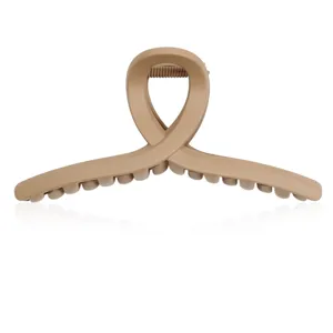 13CM matte Kreuz Haarklammer, dicke PC Haarspange fuer elegante Frisuren im Alltag.