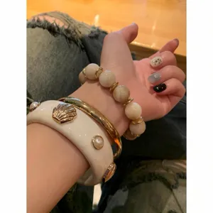 Bohemian pearl shell bracciale set χρυσό πολυτελείας κοσμήματα γυναικεία κομψά μοναδικά σχέδια.
