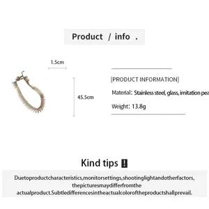 Woven seed bead hollow pearl choker necklace for women, light luxury vacation style clavicle chain.