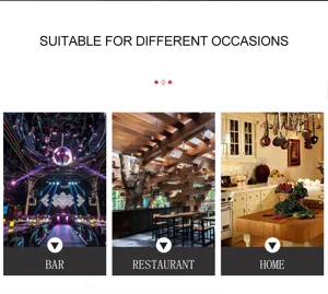 Ensemble de shaker à cocktail adapté pour diverses occasions de bar et de cuisine.