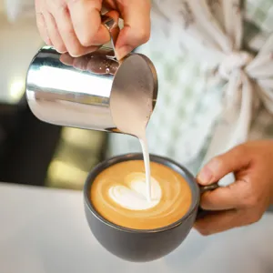 Japanese Style Stainless Steel Milk Frothing Pitcher Coffee Latte Art Cup Espresso Steaming Jug With Scale Kitchen Barista Tools