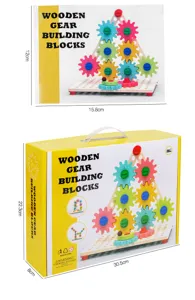 Holz Zahnrad Bausteine Spielzeug Set fur Kinder fruhe Bildung Puzzle Montage toll.