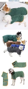 Hundebademantel Haustier Handtuch absorbiert schnell Mikrofaser Hundekleidung fur alle Jahreszeiten