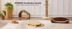 Wooden cat scratching board turntable teaser toy sisal mat for claw grinding boredom relief.