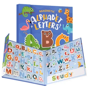 Kids magnetic alphabet letters learning toy set for early education, spelling and word games.