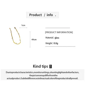 Crystal beaded flower necklace short clavicle chain elegant stylish versatile jewelry piece.