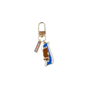 Cute Corgi dog metal keychain alloy bag charm pendant fashion accessory for gifts