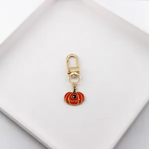 Halloween pumpkin devil keychain alloy bag pendant detail view cute accessory lovely charms