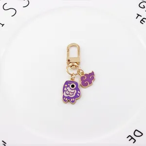 Porte-clés en métal nuage chanceux Koinobori japonais pendentif de sac créatif charm