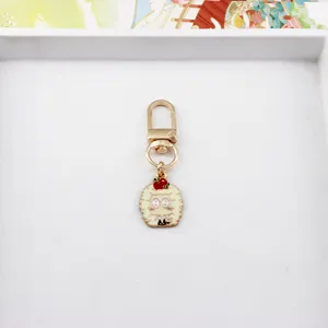 Porte-clés en métal Q-version de personnage historique créatif et charmant pendentif de sac.