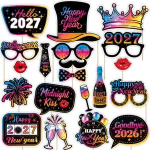 2027 New Year photo booth props party supplies fun celebration decorative accessories kit