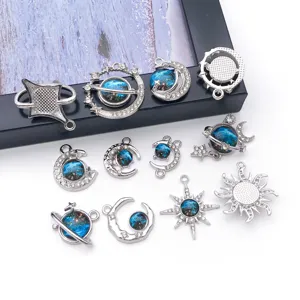 Sterrenhemel maan zon ster hanger bedels voor DIY handgemaakte sieraden ketting oorbellen.
