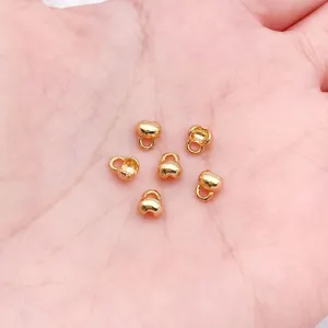 Terminales para cordon dorados cubrenudos componentes de joyas para pulsera collar DIY