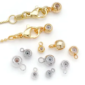 Gouden en zilveren siliconen stopper kralen detail, DIY sieraden maken componenten top