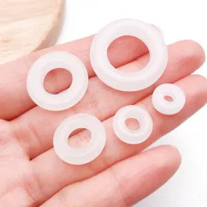 White glass imitation jade safety buckle beads DIY bracelet jewelry accessories
